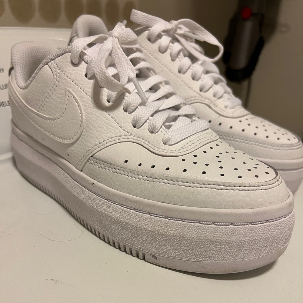 Nike court vision Alta platform sneakers